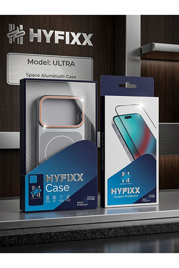HYFIXX IPHONE 17 PRO METALIC MOBILE COVER WITH SCREEN PROTECTOR