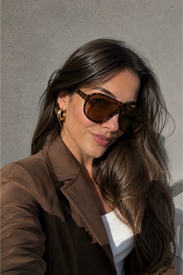 Unisex Noirel Sunglasses Uv400 Leopard - Brown