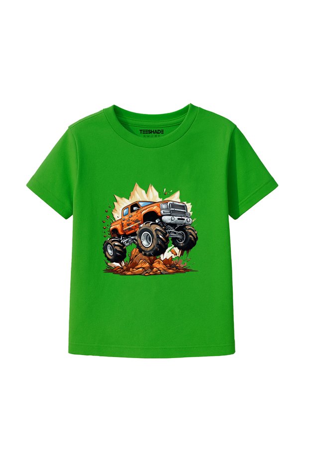 Monster Truck 3 T-Shirt for Unisex Kids 100% Cotton, Multiple Colors – Sizes 0-16 Years