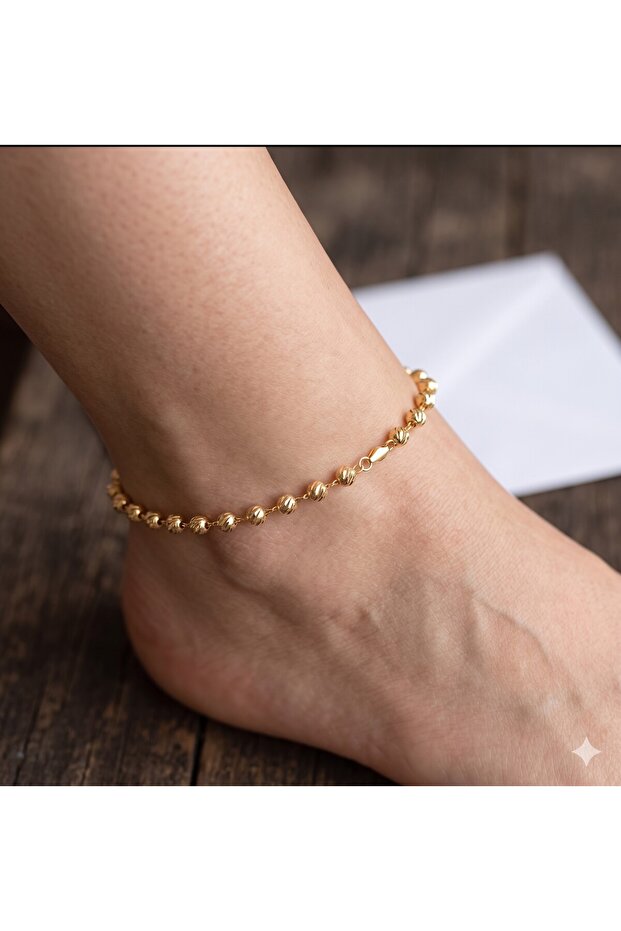 4 mm Dorika Gold Color Special Series Anklet "Limited Edition"