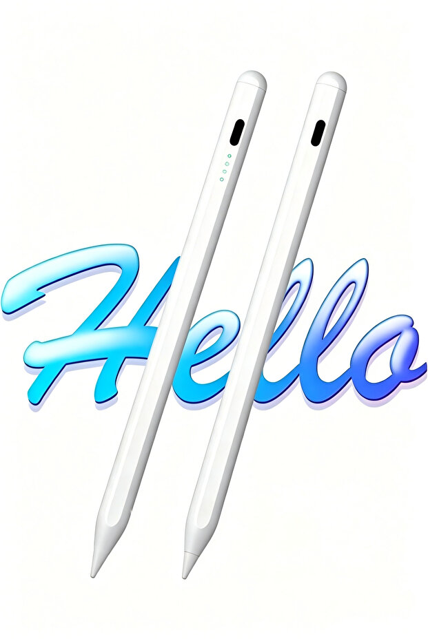 قلم ستايلس سعوي عالمي (عبوة من قطعتين) للأجهزة اللوحية والهواتف، متوافق مع أنظمة iOS/أندرويد/ويندوز، قلم كتابة سلس