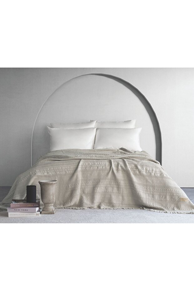 Strada Corduroy Bedspread - Beige