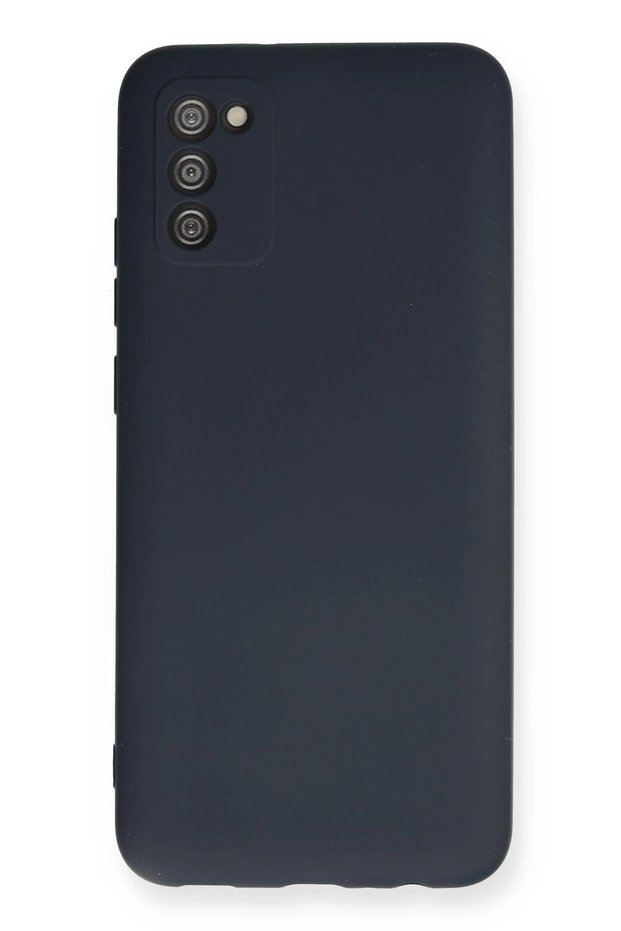 Ilkeshop New Galaxy A03S Case Nano Inner Velvet Silicone (222458) - Navy Blue