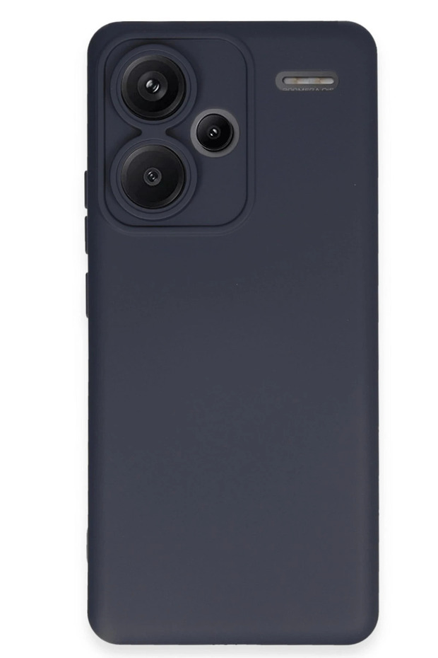 Ilkeshop New Redmi Note 13 Pro Plus Case Nano Velvet Silicone (90923) - Navy Blue
