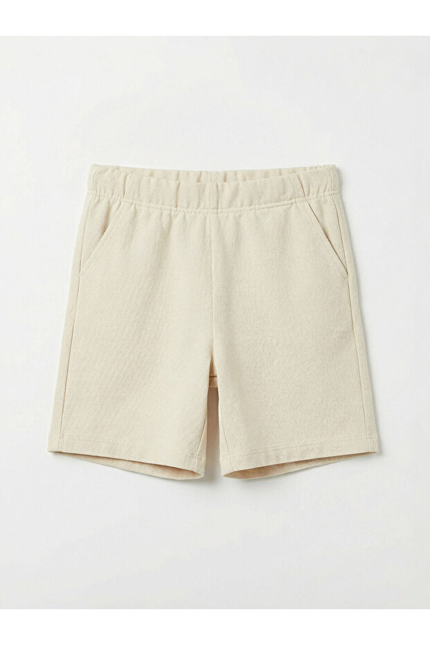 Two Mt Shop Quality Beige Plain Standard & Regular Boys' Shorts