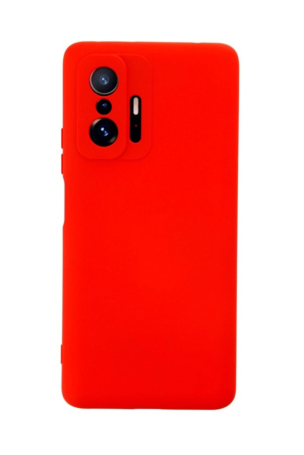 Ilkeshop New Mi 11t Pro Case Nano Inside Velvet Silicone (195259) - Red