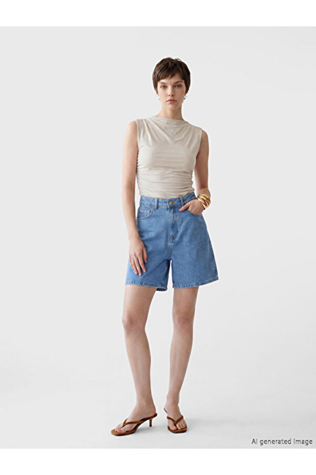 Regular Fit Women's Jean Shorts