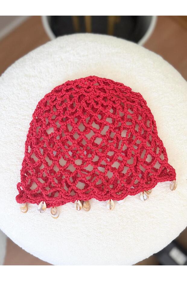 Knitted seashell beanie hat - 2