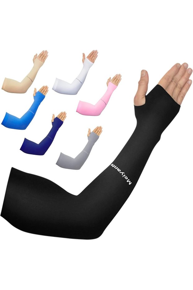 Arm Sleeves for Men Women Work 1 Pair UV Sun Protection UPF Long Sleeves Tattoo Cover Up Sleeves to Cover Arm Sleeves Cooling