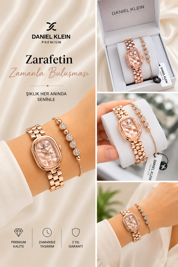 Special Series Gift Women's Watch Rose Gold Color - Steel Band Japanese Machine Special Stylish Boxed Gdkb2058C6