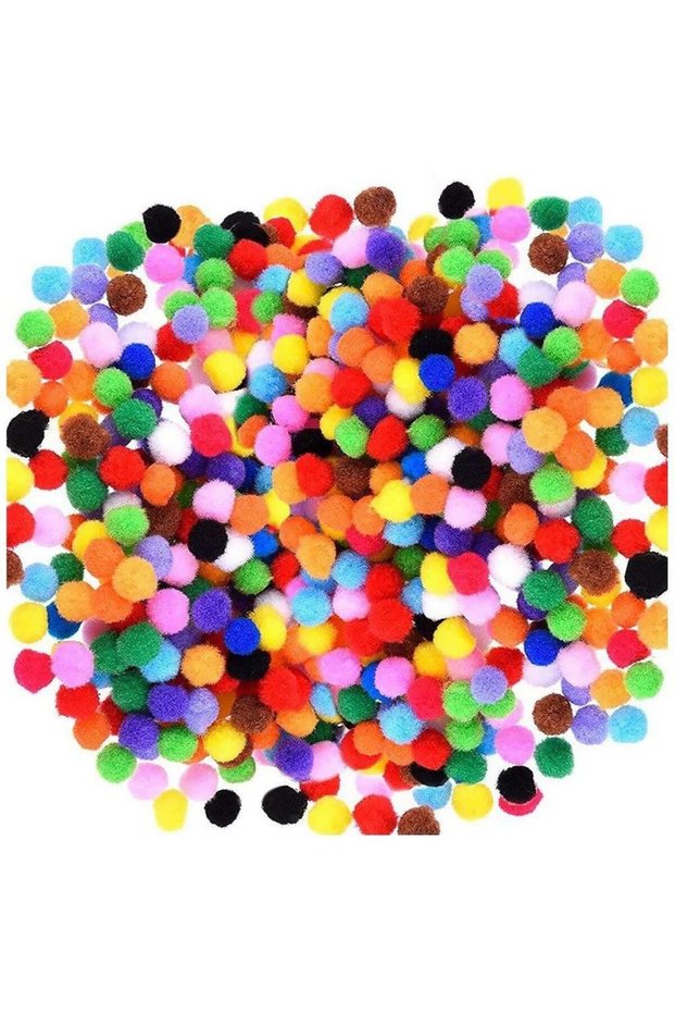 Eduplan Pompoms Pack 1-000pcs/Pack ASSORTED SIZE & COLOR