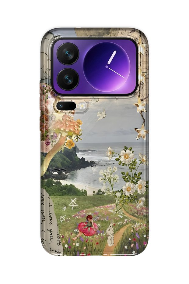 حافظة هاتف شفافة متوافقة مع نمط Dream Garden من Xiaomi 17 Pro Max