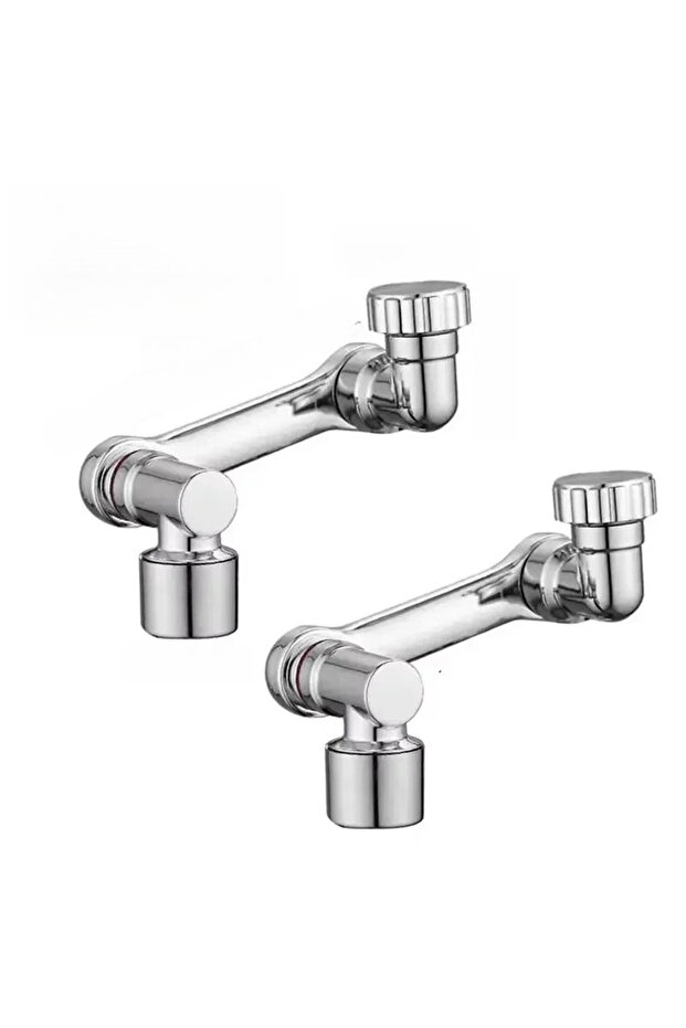 2PCS 2pcs ABS Robotic Arm Faucet Extenders Single Mode 1080° Rotating Universal Swivel for Bathroom