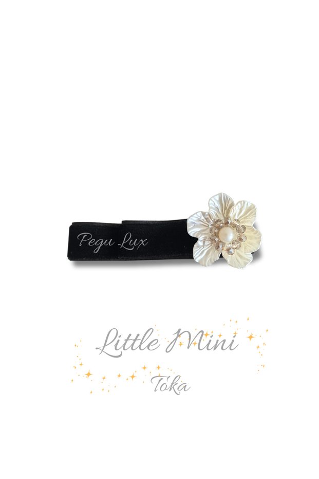 Little Mini Lux Velvet Clip with Stone Closure 1 Piece, Holiday, Celebration, Special Day 09
