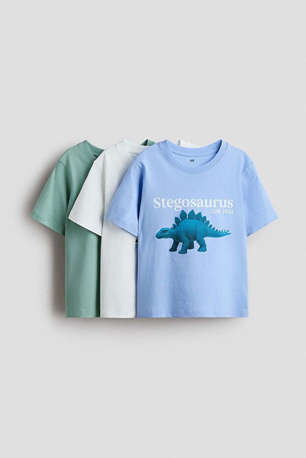 3-pack printed T-shirts