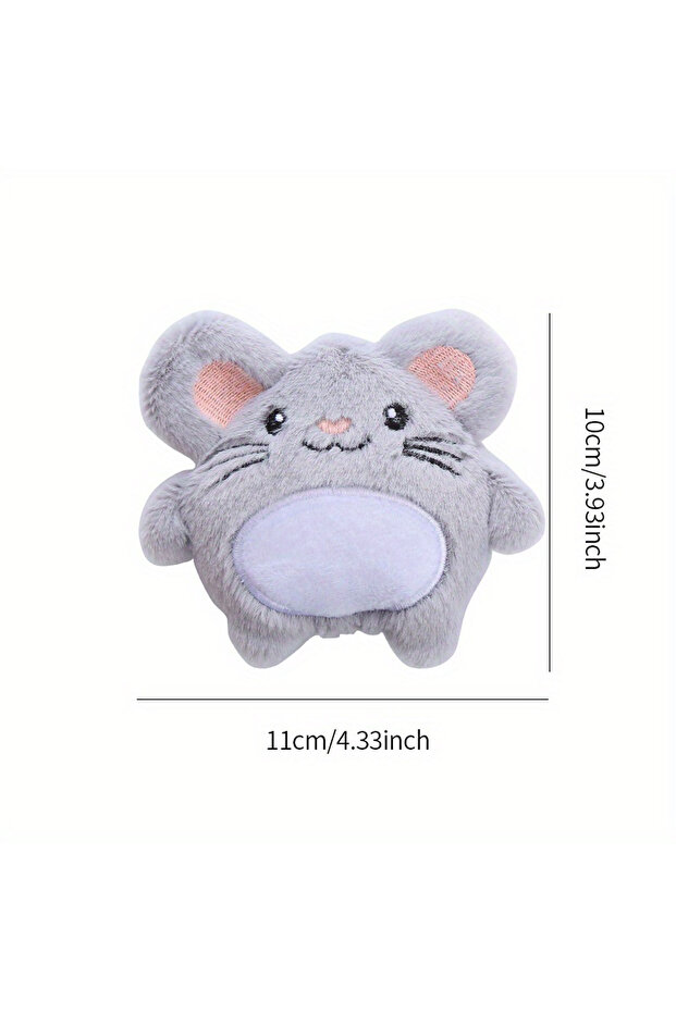 mouse New plush doll mouse rabbit cartoon animal cat dog double pet toy soft bite-resistant self-exc