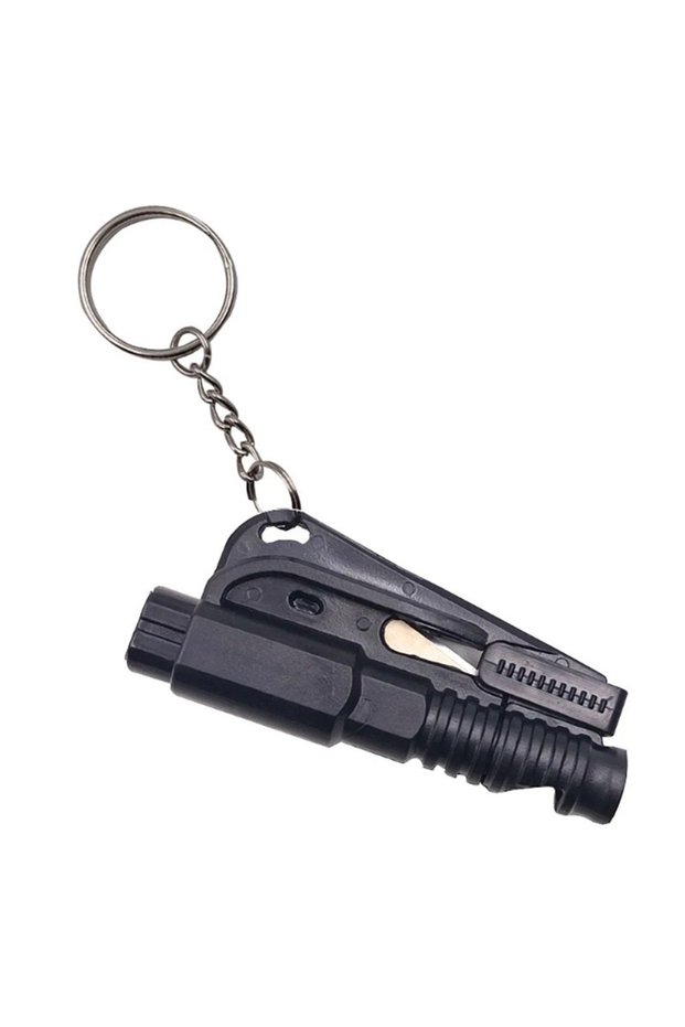 1pc Black Safety Hammer with Rescue Whistle, Car Escape Tool,2-in-1 Window Breaker Seatbelt Cutter,