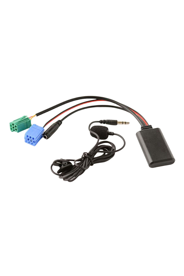 black For Renault Update List Radio Audio Cable Adapter Car Bluetooth Adapter Cable with MIC Radio S