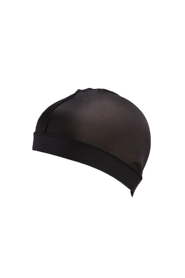 black New Breathable Silky Cap Elastic 360 Wave Stretch Wig Cap Suitable For Adult Wave Dome Cap For