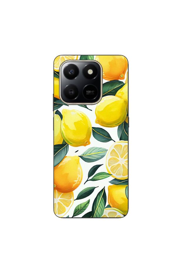 Case compatible with Honor X7d Silicone Gel Tpu Model Lemons Pattern