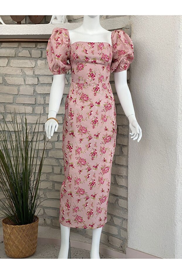 FLOWER PATTERN DRESS - 2