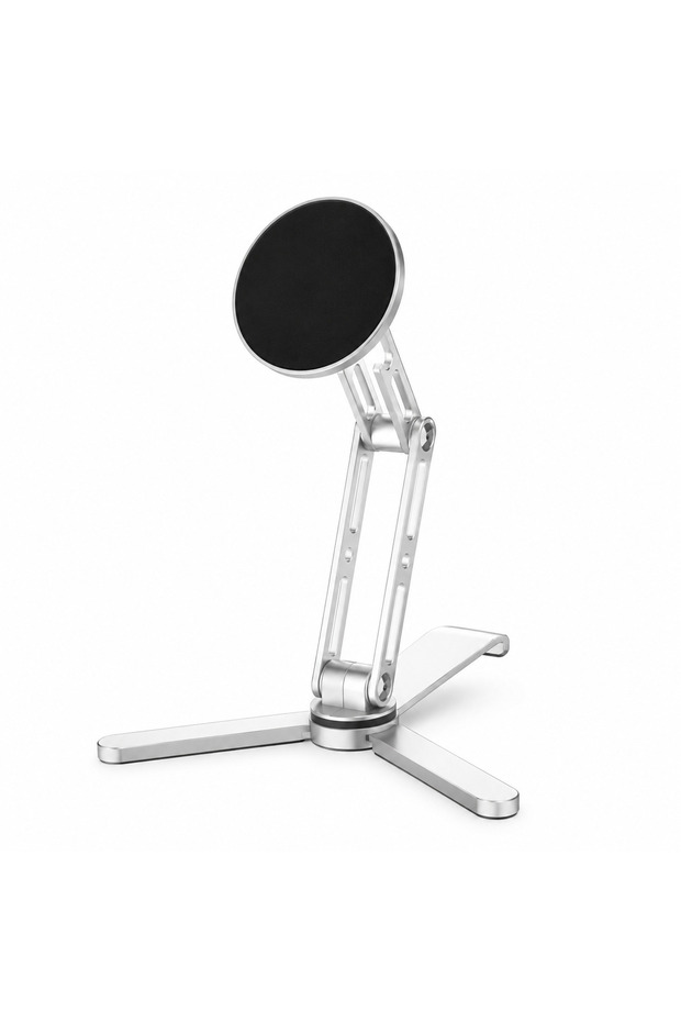 Magnetic Phone Stand Foldable Aluminum Desktop Holder 360 ° Rotating Strong Magnet Universal Stand