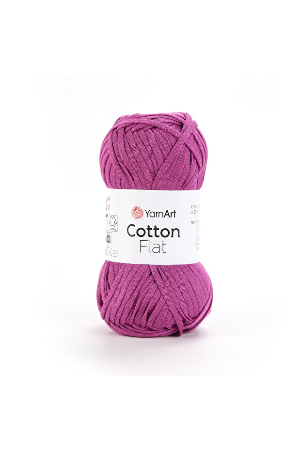 Cotton Flat 100% Cotton 50 Gr 85 m Medium Thickness Hand Knitting Yarn - 1 Piece-6710