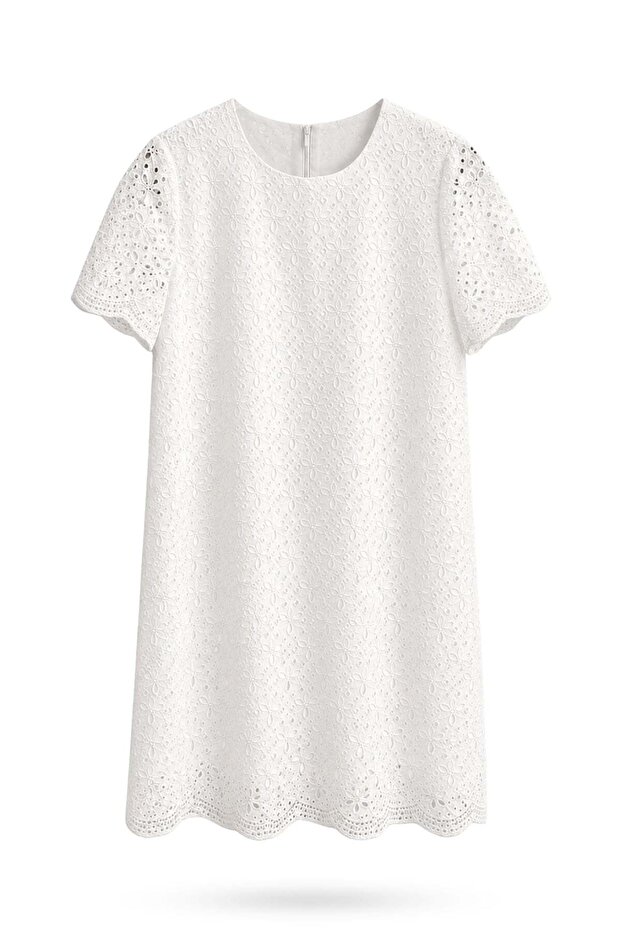 White Serena Fisto Dress