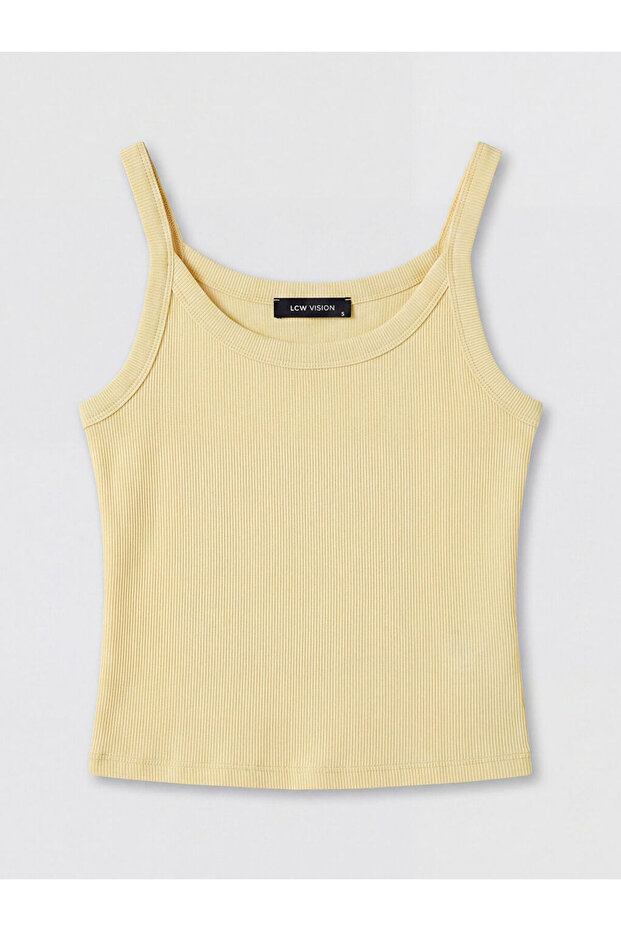 New Season Yellow U-Neck Women's Undershirt from Güli̇s Gi̇yi̇m