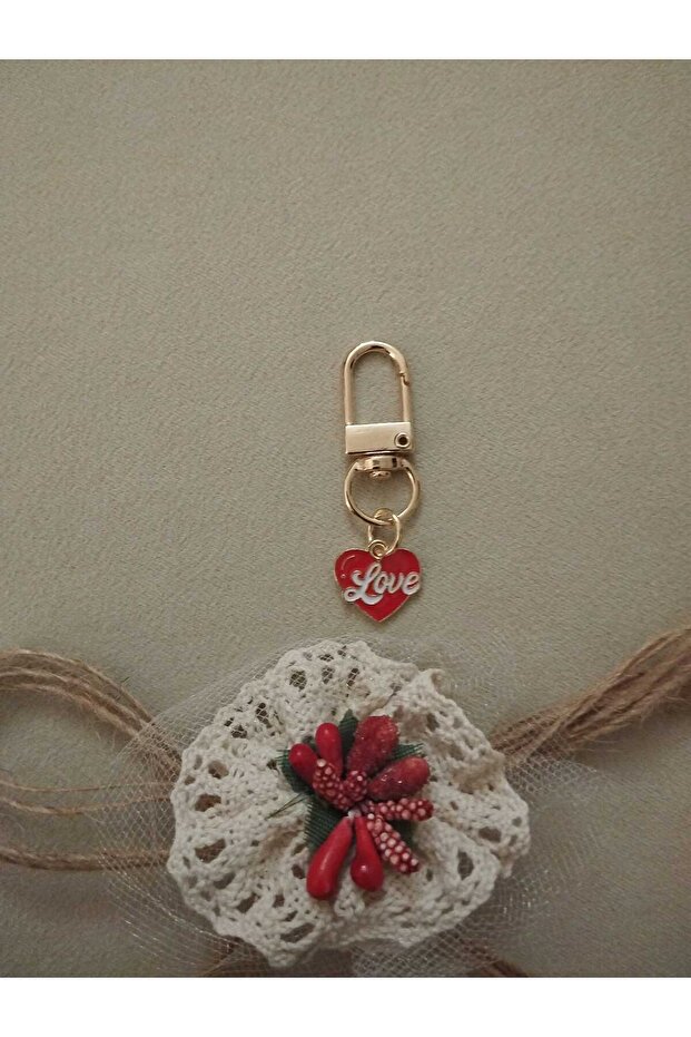 Heart Shaped Zipper Ornament Bag Wallet Ornament