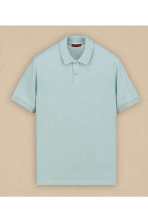 Men's Compact Polo Collar T-Shirt Premium Fabric Short Sleeve Basic Casual T-Shirt