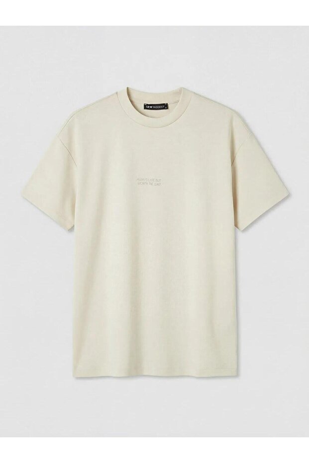 Plum Crew Neck Printed Women's T-Shirt (S6)