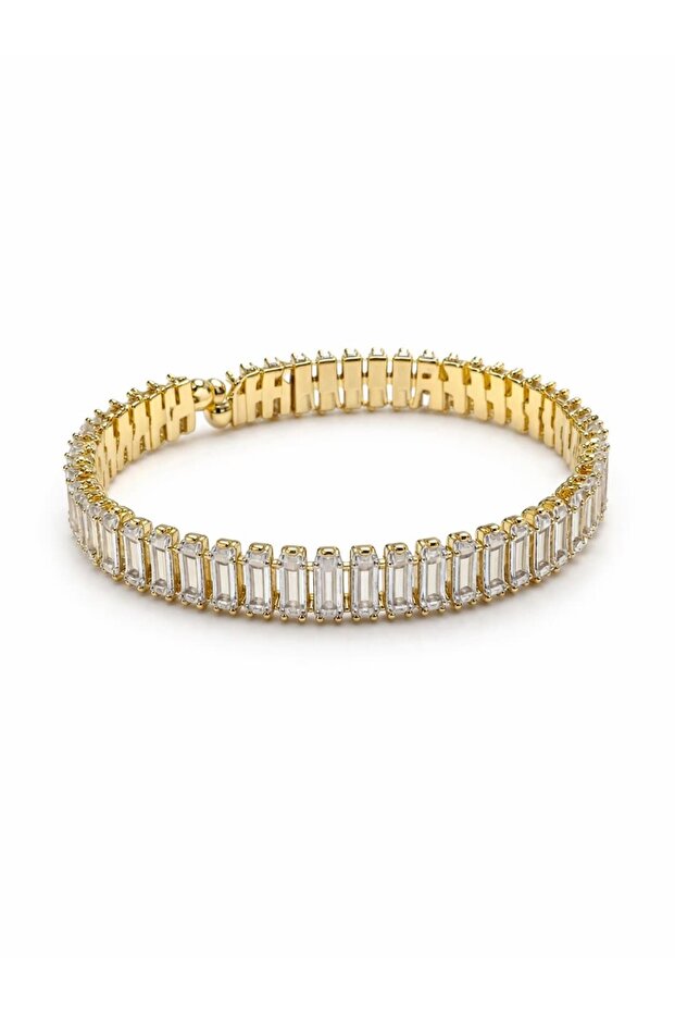 Special series baguette stone clamp bracelet