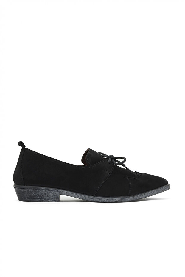 Black Nubuck Women's Casual Shoes