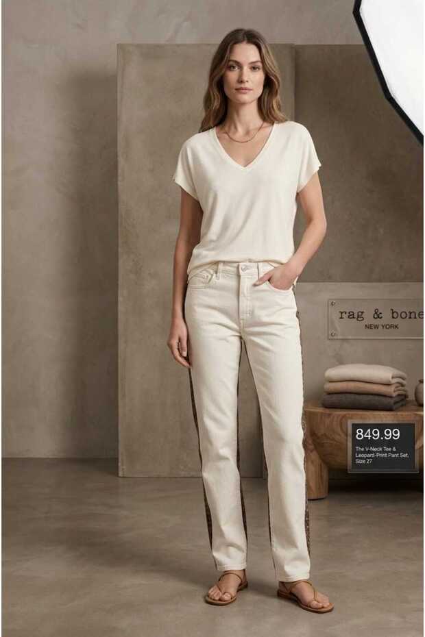 V Yaka Basic T-Shirt