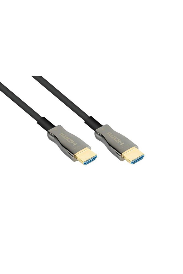 Cablu HDMI 2.0b hibrid Python AOC, armat cu oțel, 15m - 2