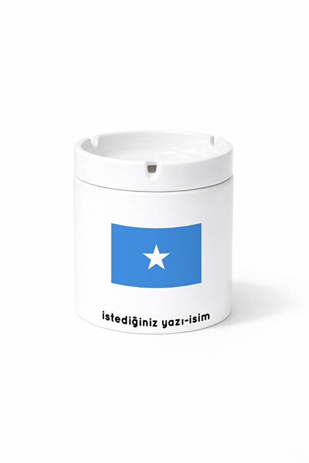 Country so Somalia Somalia Flag Flag Double Sided Printed Ashtray Ashtray Gift