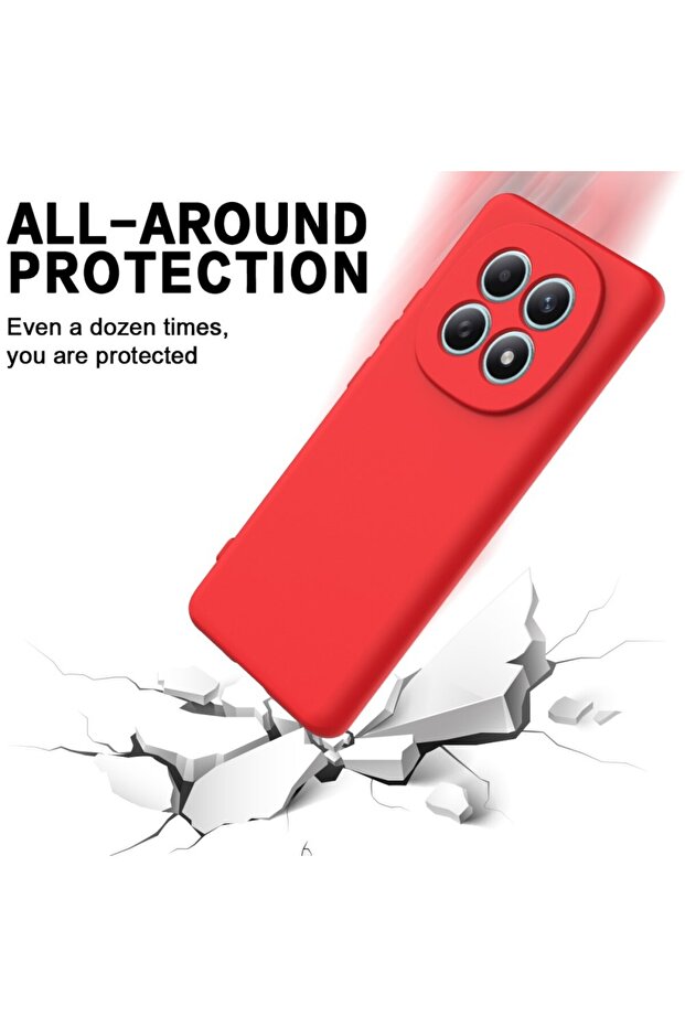 Solid Color Θήκη Σιλικόνης Red (Xiaomi Redmi Note 15 4G) - 4