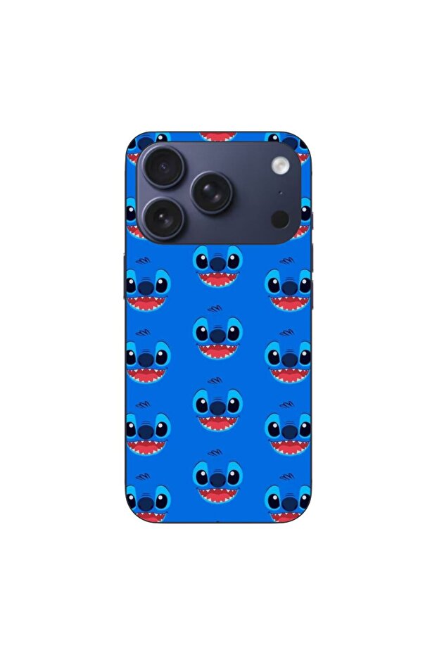 Case compatible with Apple iPhone 17 Pro Silicone Gel Tpu Pattern Stitch Face Pattern