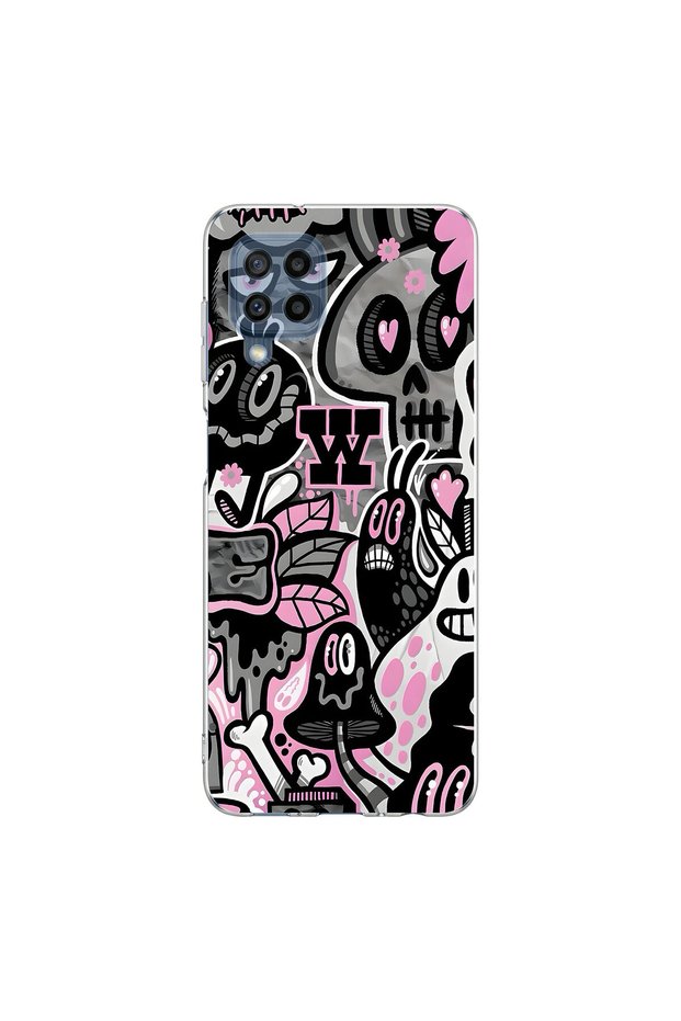 Samsung Galaxy M32 Compatible Graffiti 10 Design Transparent Case