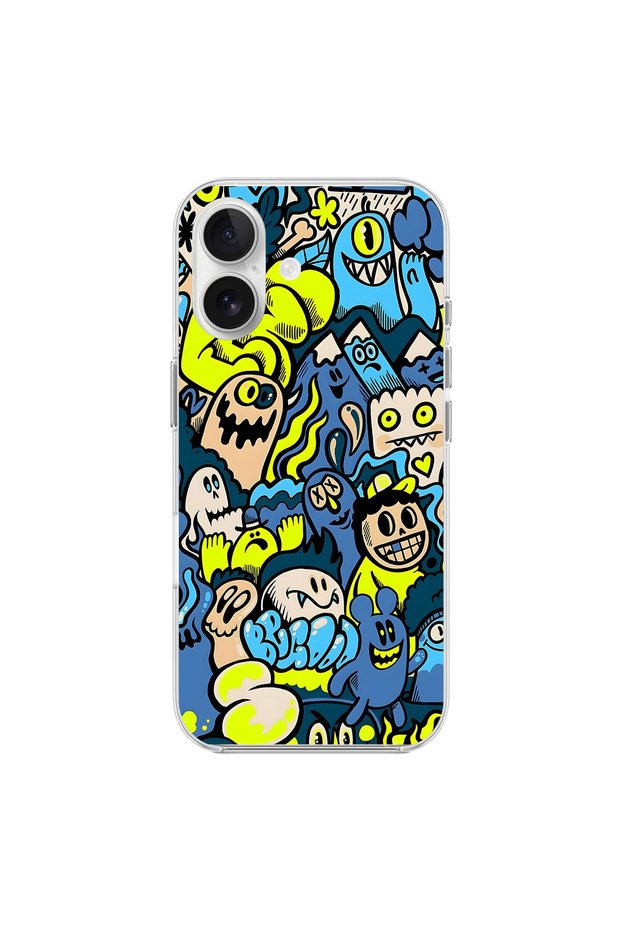 iPhone 17 Compatible Graffiti 11 Design Transparent Case
