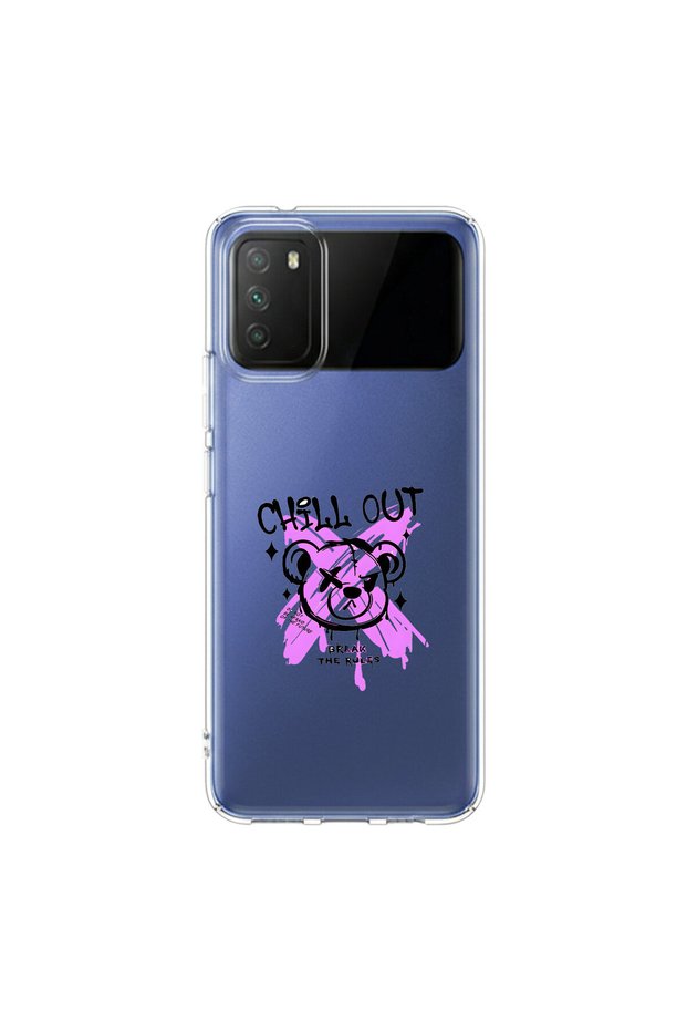 Poco M3 Compatible Graffiti 7 Design Clear Case