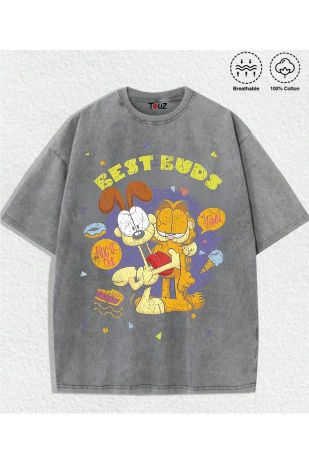 Vintage Garfield Printed Unisex Oversize T-Shirt