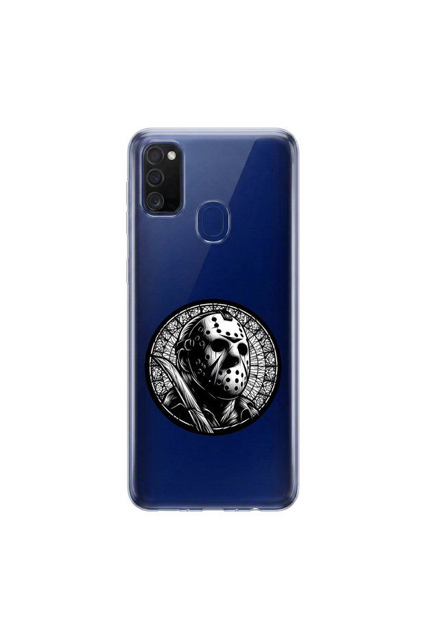 Samsung Galaxy M21 Compatible Horror 5 Design Transparent Case