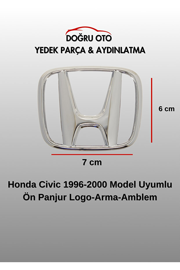 Arma Logo Emblem for Honda Civic Front Grille 1996-2000