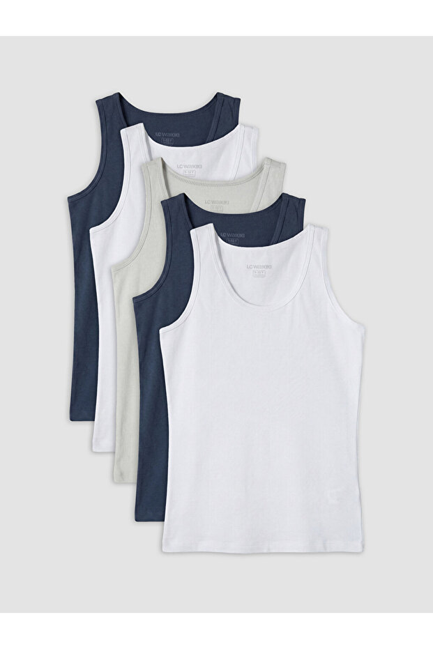 Esvab • Modern & Distinctive Zero Roba Collar Boys' Undershirt 5-Pack