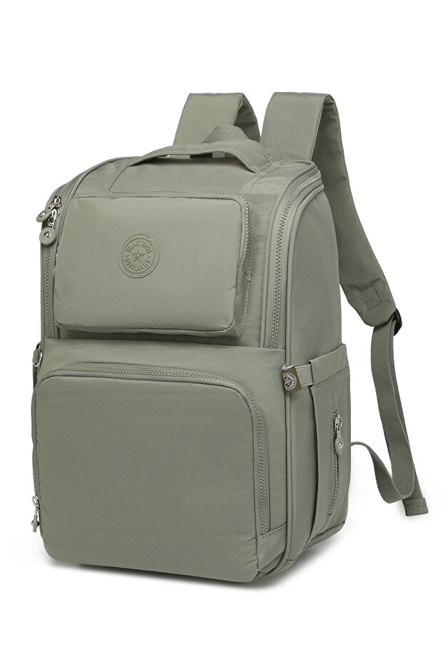 Large Size Waterproof Multi-Pocket Mother and Baby Care Backpack Green