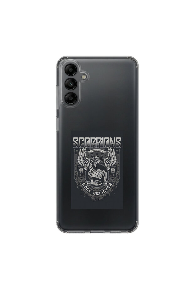 Samsung Galaxy A05S Compatible Metal 16 Design Transparent Case
