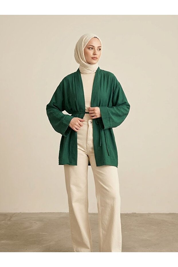 كارديجان باللون الأخضر الزمردي - فراولة