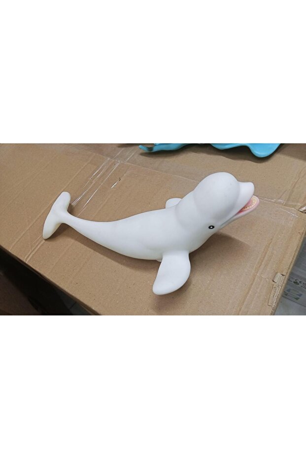 Plastic Toy Large Size Dolphin White Whale Beluga 23 cm